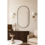 Lustro owalne w ramie czarnej MDF SLIM - OLI - kolor ramy do wyboru