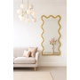 Lustro nieregularne w ramie mdf - TWIST – Blobs Mirrors Złota Rama