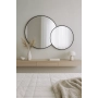 Lustro AMORÈ LINE – zestaw 2 luster okrągłych w ramie MDF slim do salonu, sypialni i nowoczesnych wnętrz