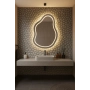 Lustro łazienkowe o nieregularnym kształcie - STONE LED II