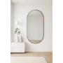 Lustro owalne w ramie czarnej MDF SLIM - OLI - kolor ramy do wyboru