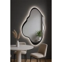Lustro o nieregularnym kształcie w ramie mdf z podświetleniem - POCO W RAMIE LED