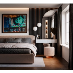 Lustro TANGO dekoracyjne nieregularne 2-częściowe nowoczesne bez ramy do sypialni