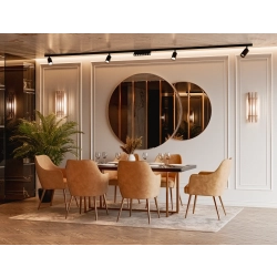 Lustro DuoLove – zestaw 2 okrągłych luster dekoracyjnych bez ramy do salonu