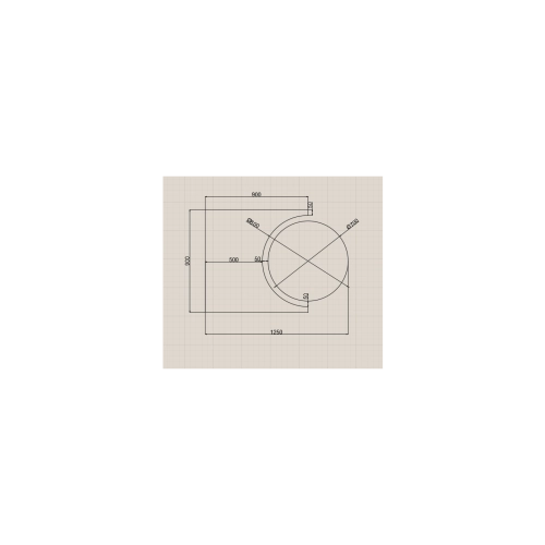 Zestaw luster łazienkowych kółko i kometa - KOSMIK