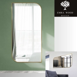 Lustro w ramie złotej MDF SLIM - ŁEZKA - kolor ramy do wyboru