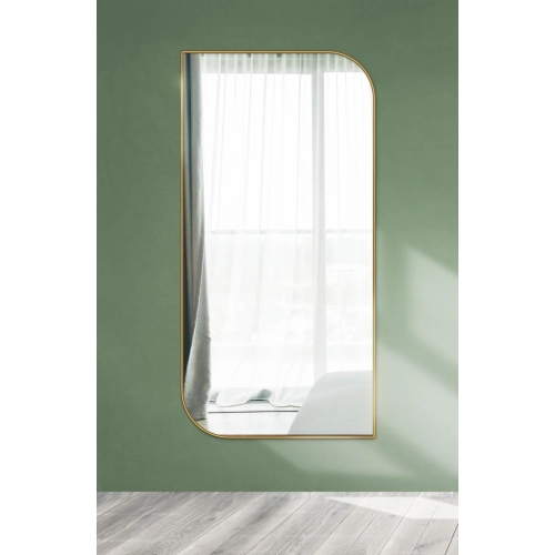 Lustro w ramie złotej MDF SLIM - ŁEZKA - kolor ramy do wyboru