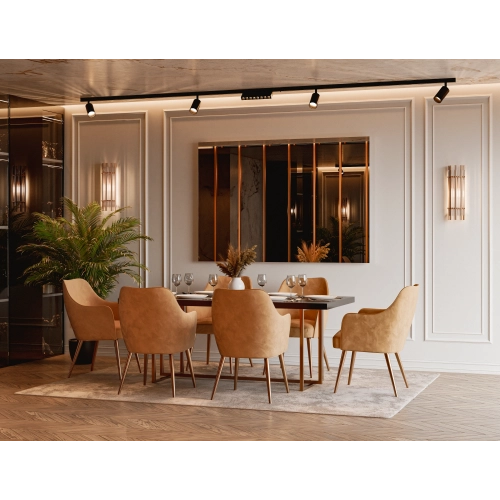 Lustro STALLONE duże prostokątne nowoczesne dekoracyjne bez ramy do garderoby pion/poziom