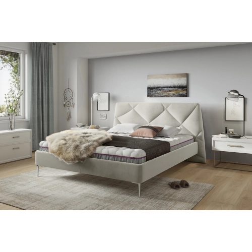 ŁÓŻKO DAVOS Tkanina Matt Velvet