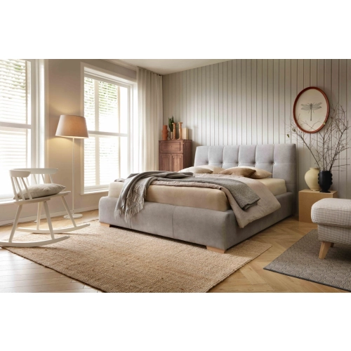 ŁÓŻKA ASTON Tkanina Castel 80