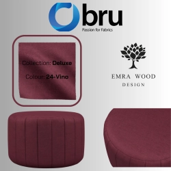 Pufa Okrągłą Kolory Rozmiary Tkanina Deluxe Fi 35 - 40 - 45 - 50 - 55 - 60 - 65 - 70 - 75 - 80 - 85 - 90 - 95 - 100 cm