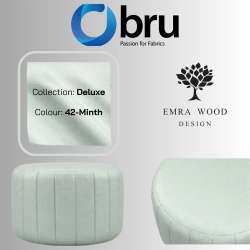 Pufa Okrągłą Kolory Rozmiary Tkanina Deluxe Fi 35 - 40 - 45 - 50 - 55 - 60 - 65 - 70 - 75 - 80 - 85 - 90 - 95 - 100 cm