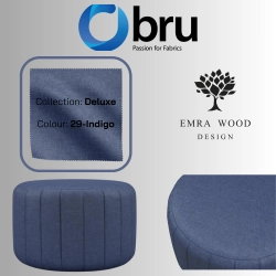 Pufa Okrągłą Kolory Rozmiary Tkanina Deluxe Fi 35 - 40 - 45 - 50 - 55 - 60 - 65 - 70 - 75 - 80 - 85 - 90 - 95 - 100 cm