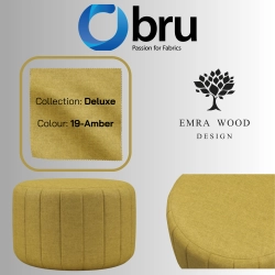 Pufa Okrągłą Kolory Rozmiary Tkanina Deluxe Fi 35 - 40 - 45 - 50 - 55 - 60 - 65 - 70 - 75 - 80 - 85 - 90 - 95 - 100 cm