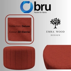 Pufa Okrągłą Kolory Rozmiary Tkanina Deluxe Fi 35 - 40 - 45 - 50 - 55 - 60 - 65 - 70 - 75 - 80 - 85 - 90 - 95 - 100 cm