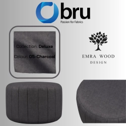 Pufa Okrągłą Kolory Rozmiary Tkanina Deluxe Fi 35 - 40 - 45 - 50 - 55 - 60 - 65 - 70 - 75 - 80 - 85 - 90 - 95 - 100 cm