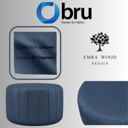 Pufa Okrągłą Kolory Rozmiary Tkanina Deluxe Fi 35 - 40 - 45 - 50 - 55 - 60 - 65 - 70 - 75 - 80 - 85 - 90 - 95 - 100 cm