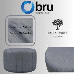 Pufa Okrągłą Kolory Rozmiary Tkanina Deluxe Fi 35 - 40 - 45 - 50 - 55 - 60 - 65 - 70 - 75 - 80 - 85 - 90 - 95 - 100 cm