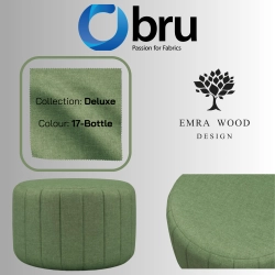 Pufa Okrągłą Kolory Rozmiary Tkanina Deluxe Fi 35 - 40 - 45 - 50 - 55 - 60 - 65 - 70 - 75 - 80 - 85 - 90 - 95 - 100 cm