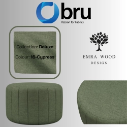 Pufa Okrągłą Kolory Rozmiary Tkanina Deluxe Fi 35 - 40 - 45 - 50 - 55 - 60 - 65 - 70 - 75 - 80 - 85 - 90 - 95 - 100 cm