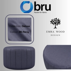 Pufa Okrągłą Kolory Rozmiary Tkanina Deluxe Fi 35 - 40 - 45 - 50 - 55 - 60 - 65 - 70 - 75 - 80 - 85 - 90 - 95 - 100 cm