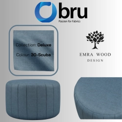 Pufa Okrągłą Kolory Rozmiary Tkanina Deluxe Fi 35 - 40 - 45 - 50 - 55 - 60 - 65 - 70 - 75 - 80 - 85 - 90 - 95 - 100 cm