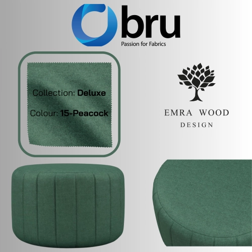 Pufa Okrągłą Kolory Rozmiary Tkanina Deluxe Fi 35 - 40 - 45 - 50 - 55 - 60 - 65 - 70 - 75 - 80 - 85 - 90 - 95 - 100 cm