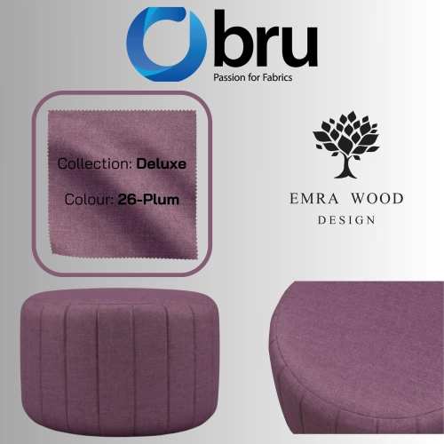 Pufa Okrągłą Kolory Rozmiary Tkanina Deluxe Fi 35 - 40 - 45 - 50 - 55 - 60 - 65 - 70 - 75 - 80 - 85 - 90 - 95 - 100 cm