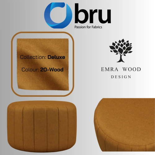 Pufa Okrągłą Kolory Rozmiary Tkanina Deluxe Fi 35 - 40 - 45 - 50 - 55 - 60 - 65 - 70 - 75 - 80 - 85 - 90 - 95 - 100 cm