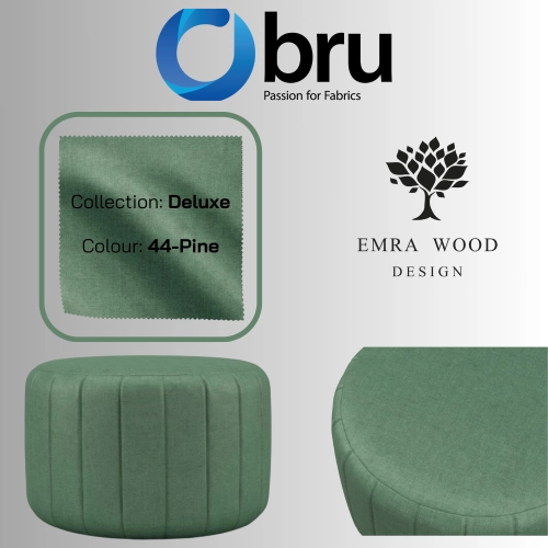 Pufa Okrągłą Kolory Rozmiary Tkanina Deluxe Fi 35 - 40 - 45 - 50 - 55 - 60 - 65 - 70 - 75 - 80 - 85 - 90 - 95 - 100 cm