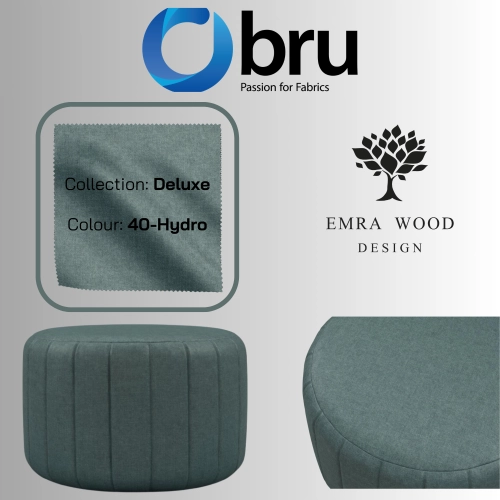 Pufa Okrągłą Kolory Rozmiary Tkanina Deluxe Fi 35 - 40 - 45 - 50 - 55 - 60 - 65 - 70 - 75 - 80 - 85 - 90 - 95 - 100 cm