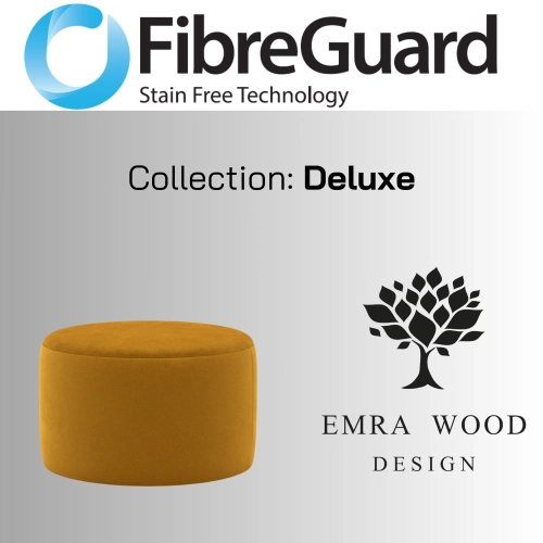 Pufa Okrągłą Kolory Rozmiary Tkanina Deluxe Fi 35 - 40 - 45 - 50 - 55 - 60 - 65 - 70 - 75 - 80 - 85 - 90 - 95 - 100 cm