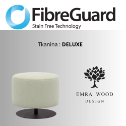 Pufa Okrągłą Kolory Rozmiary Tkanina Deluxe Fi 35 - 40 cm