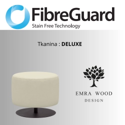 Pufa Okrągłą Kolory Rozmiary Tkanina Deluxe Fi 35 - 40 cm