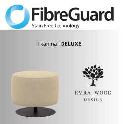 Pufa Okrągłą Kolory Rozmiary Tkanina Deluxe Fi 35 - 40 cm