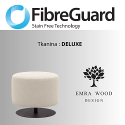 Pufa Okrągłą Kolory Rozmiary Tkanina Deluxe Fi 35 - 40 cm