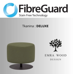 Pufa Okrągłą Kolory Rozmiary Tkanina Deluxe Fi 35 - 40 cm