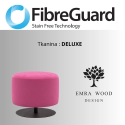 Pufa Okrągłą Kolory Rozmiary Tkanina Deluxe Fi 35 - 40 cm