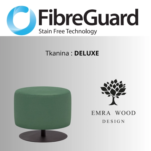 Pufa Okrągłą Kolory Rozmiary Tkanina Deluxe Fi 35 - 40 cm