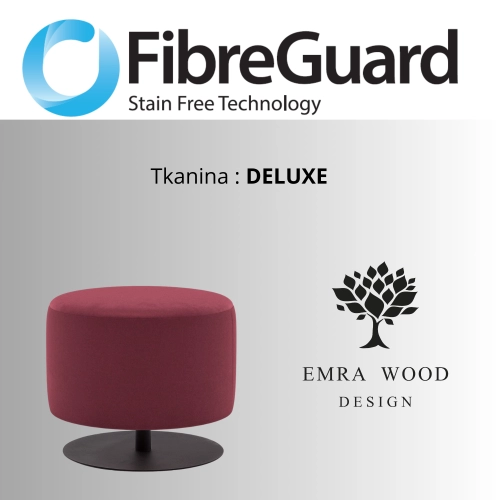 Pufa Okrągłą Kolory Rozmiary Tkanina Deluxe Fi 35 - 40 cm