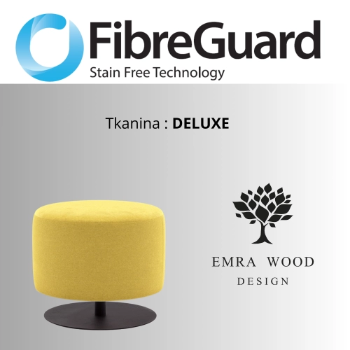 Pufa Okrągłą Kolory Rozmiary Tkanina Deluxe Fi 35 - 40 cm