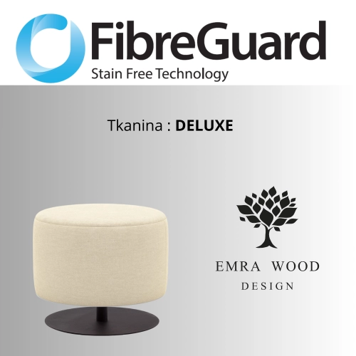 Pufa Okrągłą Kolory Rozmiary Tkanina Deluxe Fi 35 - 40 cm