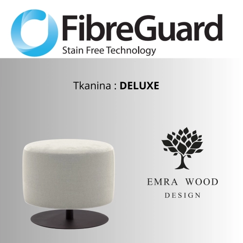 Pufa Okrągłą Kolory Rozmiary Tkanina Deluxe Fi 35 - 40 cm