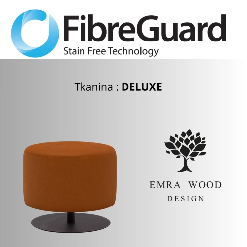 Pufa Okrągłą Kolory Rozmiary Tkanina Deluxe Fi 35 - 40 cm