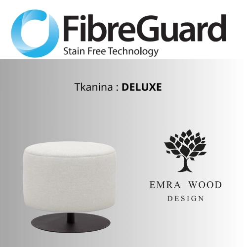 Pufa Okrągłą Kolory Rozmiary Tkanina Deluxe Fi 35 - 40 cm