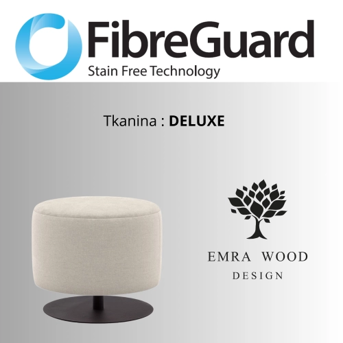 Pufa Okrągłą Kolory Rozmiary Tkanina Deluxe Fi 35 - 40 cm