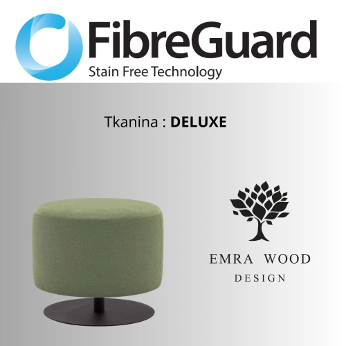 Pufa Okrągłą Kolory Rozmiary Tkanina Deluxe Fi 35 - 40 cm