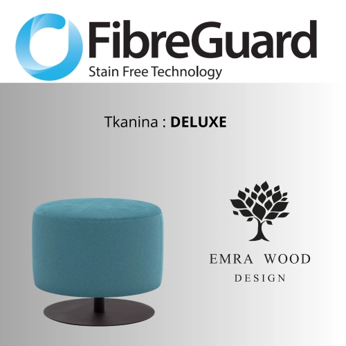 Pufa Okrągłą Kolory Rozmiary Tkanina Deluxe Fi 35 - 40 cm