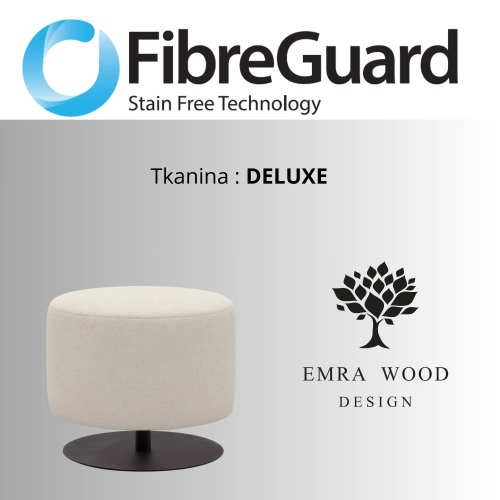 Pufa Okrągłą Kolory Rozmiary Tkanina Deluxe Fi 35 - 40 cm