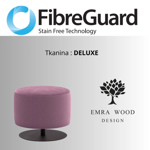 Pufa Okrągłą Kolory Rozmiary Tkanina Deluxe Fi 35 - 40 cm